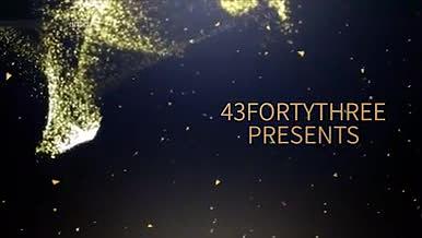 震撼大气辉煌3D雕像粒子飘浮颁奖典礼包装幻灯片模板视频的预览图